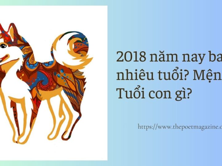 2018 năm nay bao nhiêu tuổi, màu sắc và con số mang lại may mắn, tài lộc