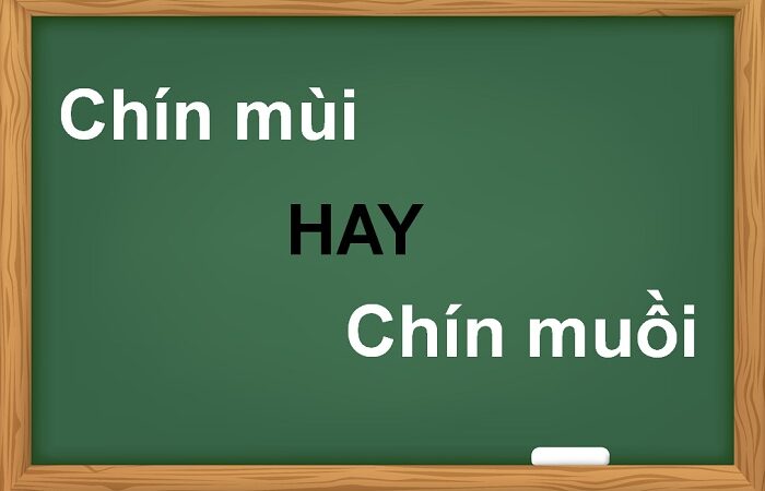 Chín mùi hay chín muồi đúng chính tả?