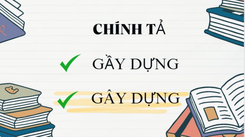 gây dựng hay gầy dựng