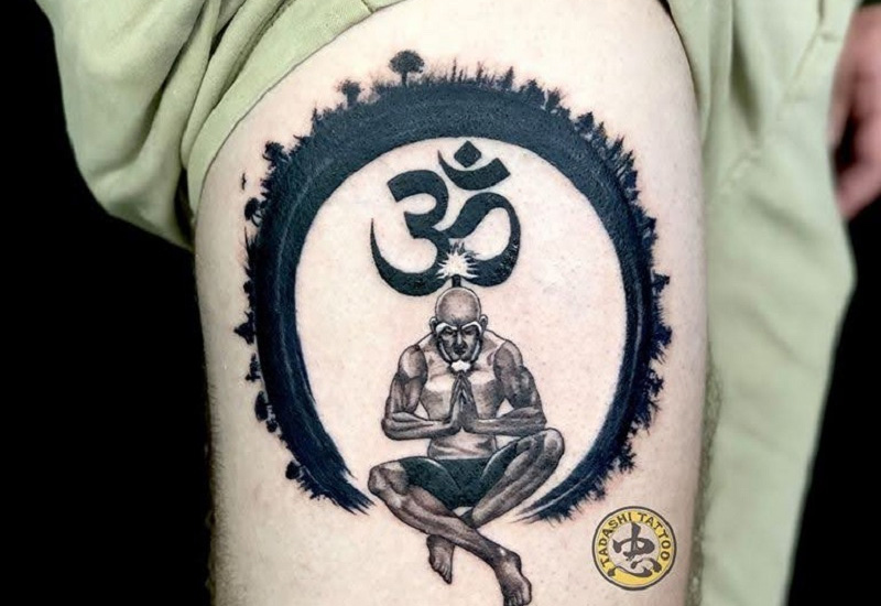 Oh Deer Tattoo - Zen circle mean karma left nobody . 
