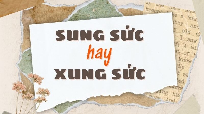 Sung sức hay xung sức đúng chính tả?