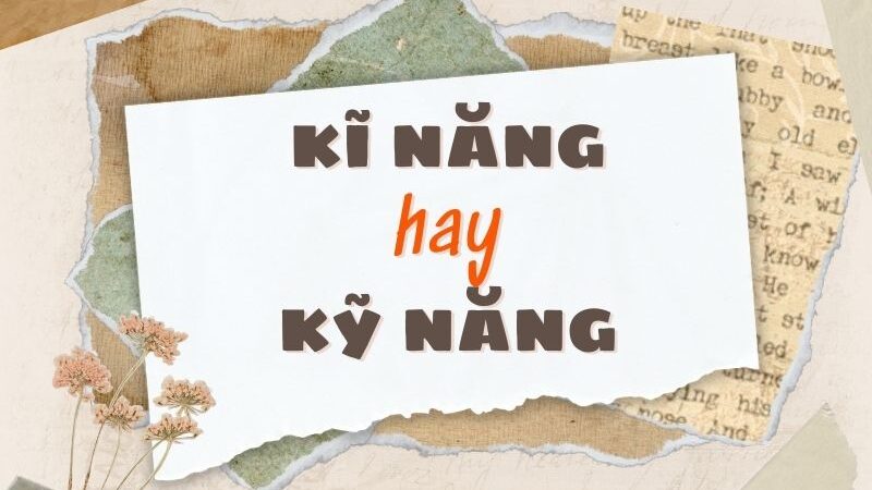 Kĩ năng hay kỹ năng đúng chính tả?