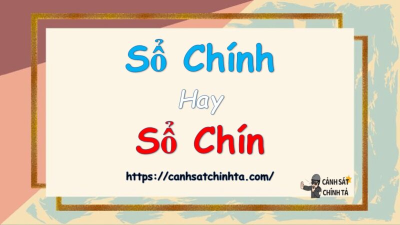 Số chính hay Số chín là đúng chính tả?