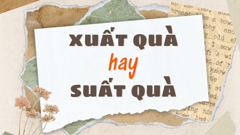 Xuất quà hay suất quà đúng chính tả?