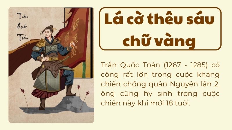 soạn văn lá cờ thêu sáu chữ vàng