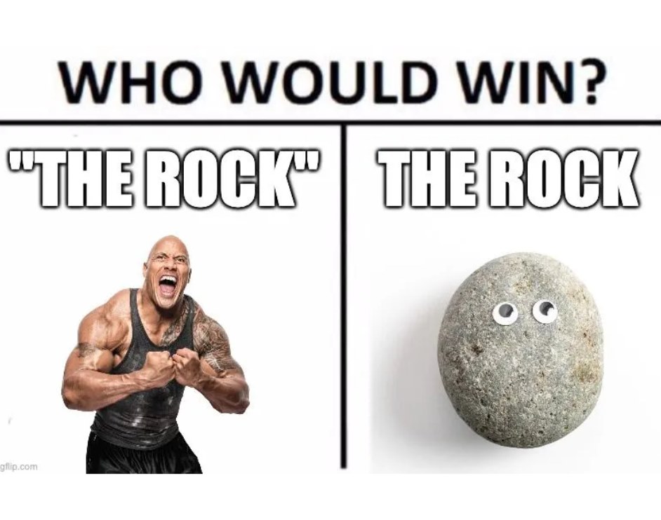 The Rock win meme