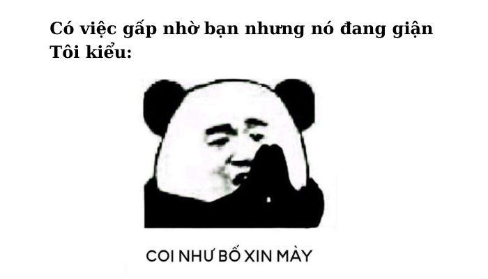 Coi như bố xin mày