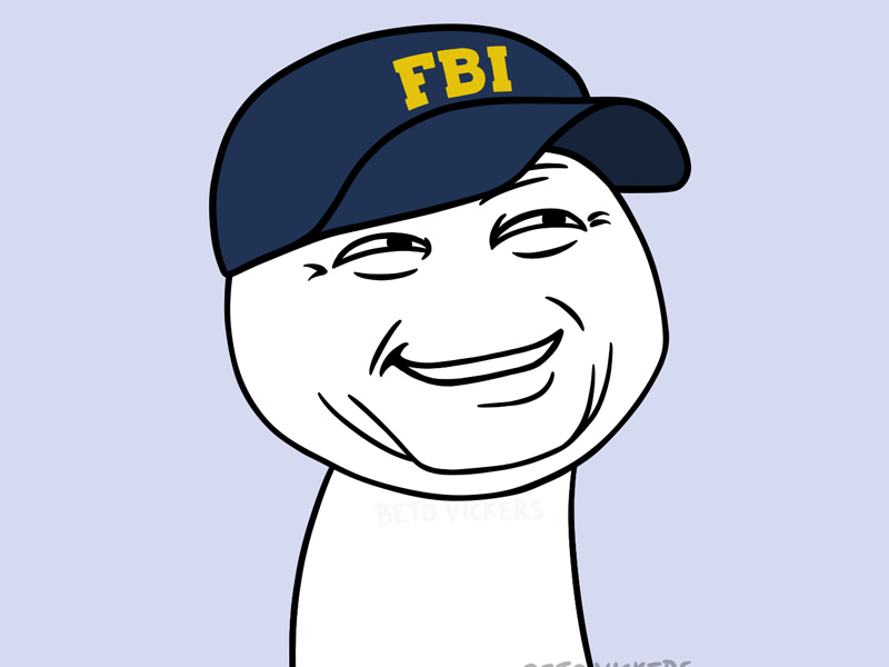 meme fbi cười nham hiểm