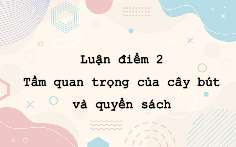 Soạn một cây bút và một quyển sách có thể thay đổi thế giới