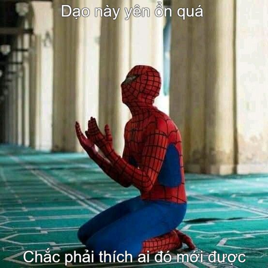 spiderman meme thất tình