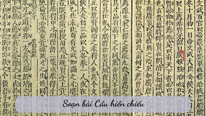 Soạn bài Cầu hiền chiếu, Kết nối tri thức lớp 11