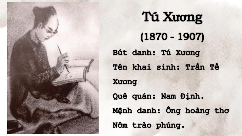 Giới thiệu tác giả Tú Xương: Quê quán, năm sinh năm mất, biệt danh,…