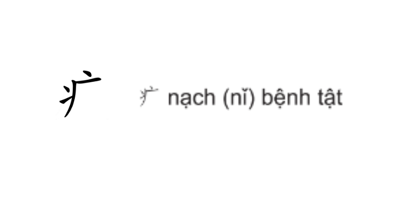 các bộ thủ tiếng hoa căn bản nhất