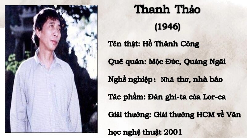 Giới thiệu tác giả Thanh Thảo – Cuộc đời & sự nghiệp