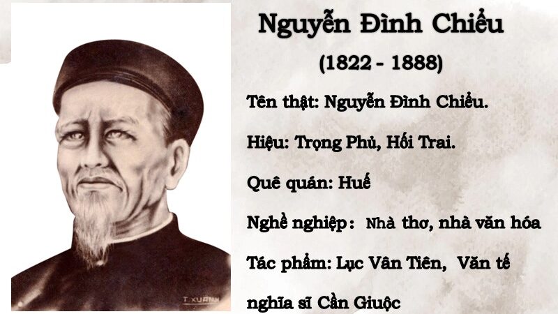 Giới thiệu tác giả Nguyễn Đình Chiểu – Cuộc đời & sự nghiệp