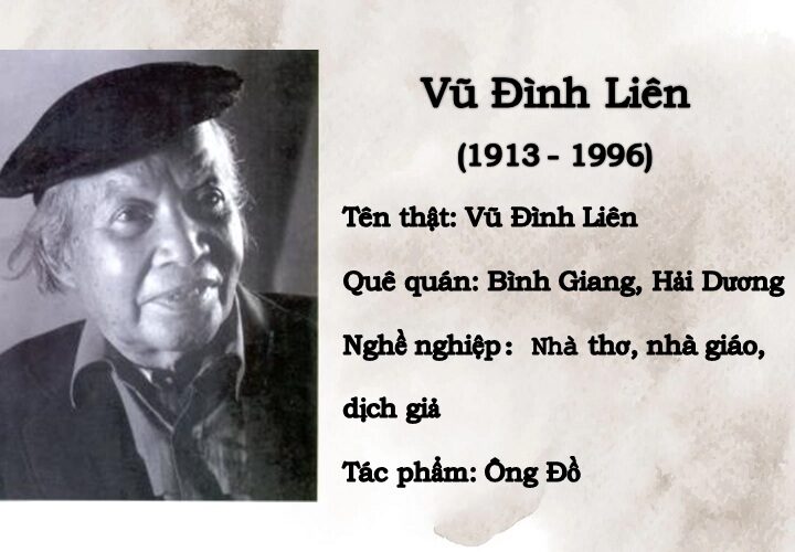 Giới thiệu tác giả Vũ Đình Liên – Cuộc đời, sự nghiệp, phong cách sáng tác