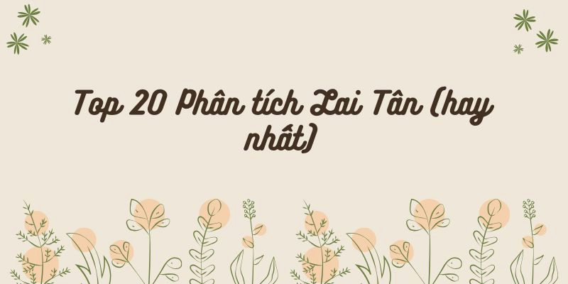 Top 20 Phân tích Lai Tân (hay nhất)